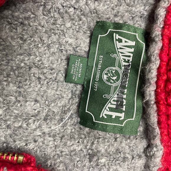 American Eagle Full Zip Sweater Size Medium Preppy Academia Varsity Y2K Retro - Picture 5 of 6